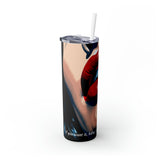 Motivational Skinny Tumbler with Straw, 20oz