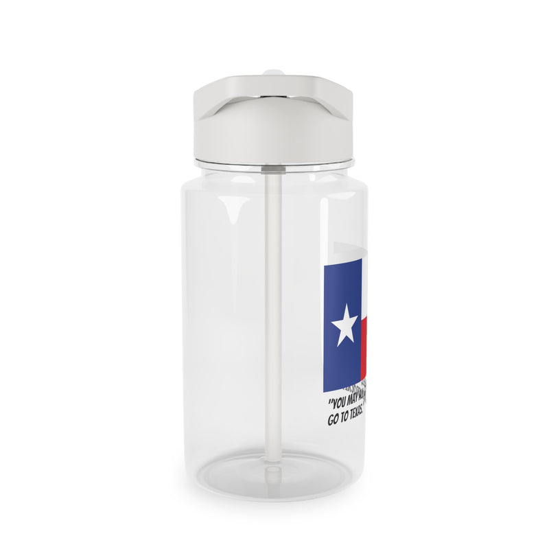 I Will Go to Texas Water Bottle