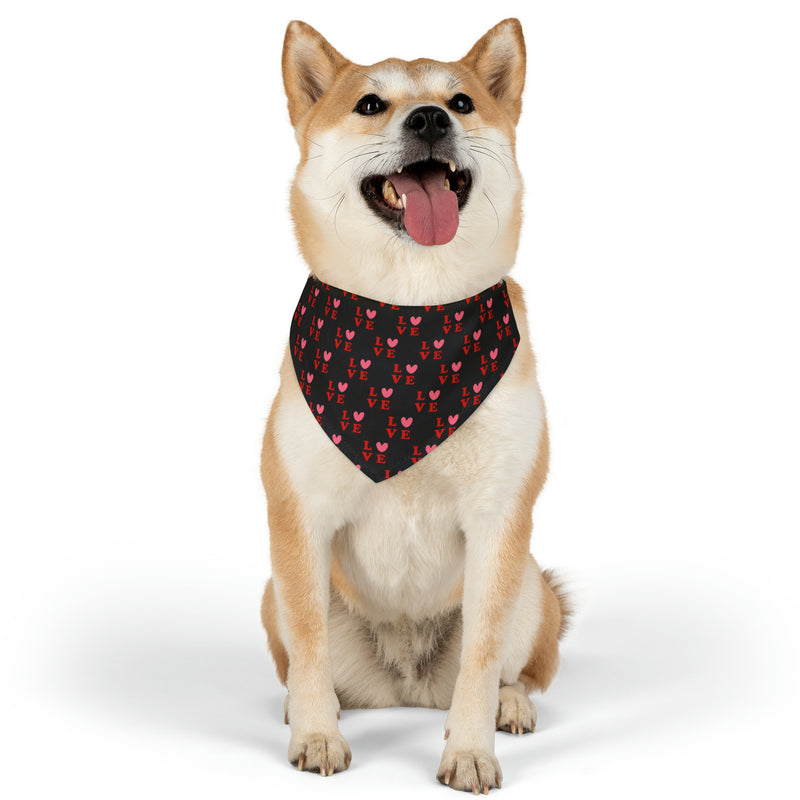 LOVE Pet Bandana Collar